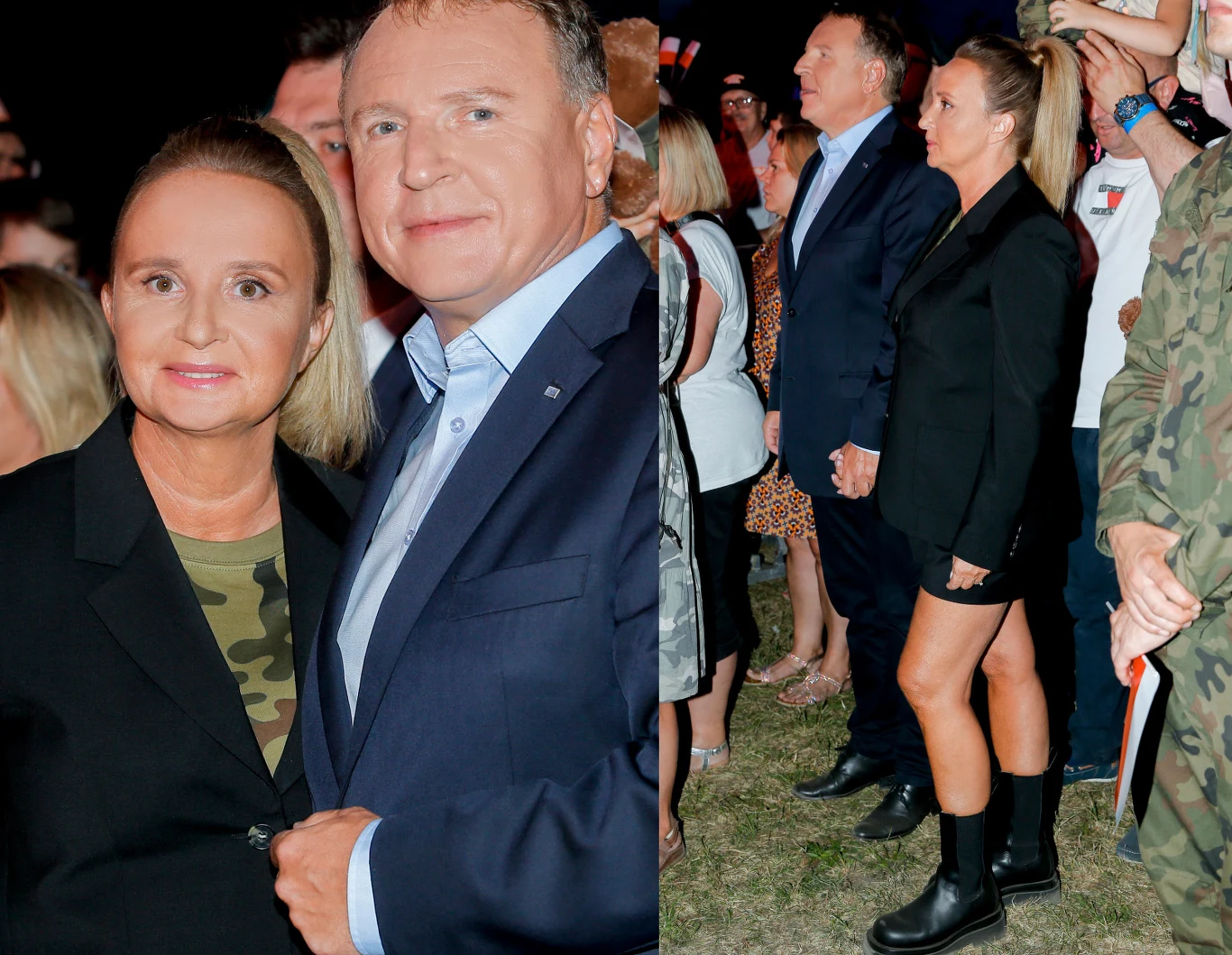 Joanna Kurska i Jacek Kurski na koncercie piosenki wojskowej Joanna Kurska i Jacek Kurski na koncercie piosenki wojskowej