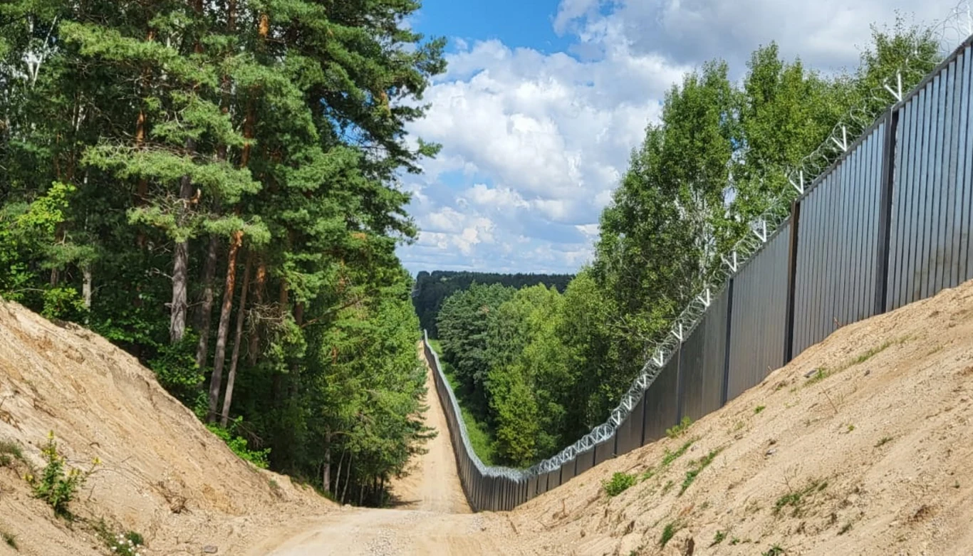 Zapora na granicy polsko-białoruskiej