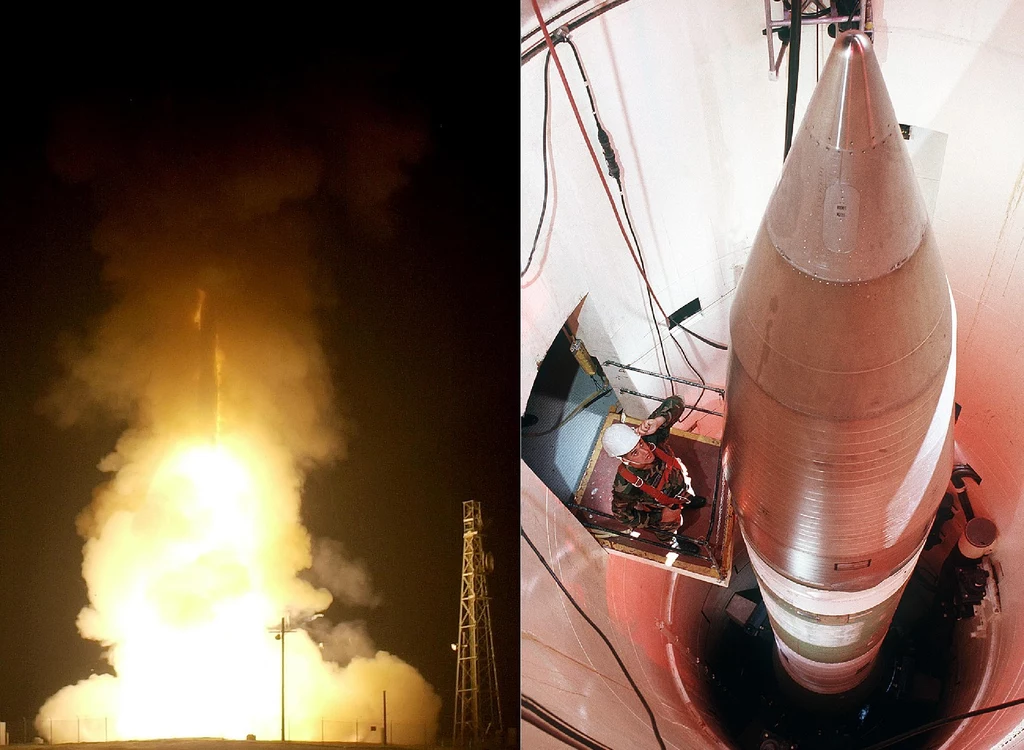 Minuteman III (po prawej) został przetestowany przez amerykańskie wojsko Minuteman III (po prawej) został przetestowany przez amerykańskie wojsko