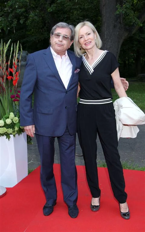 Janusz Gajos z żoną