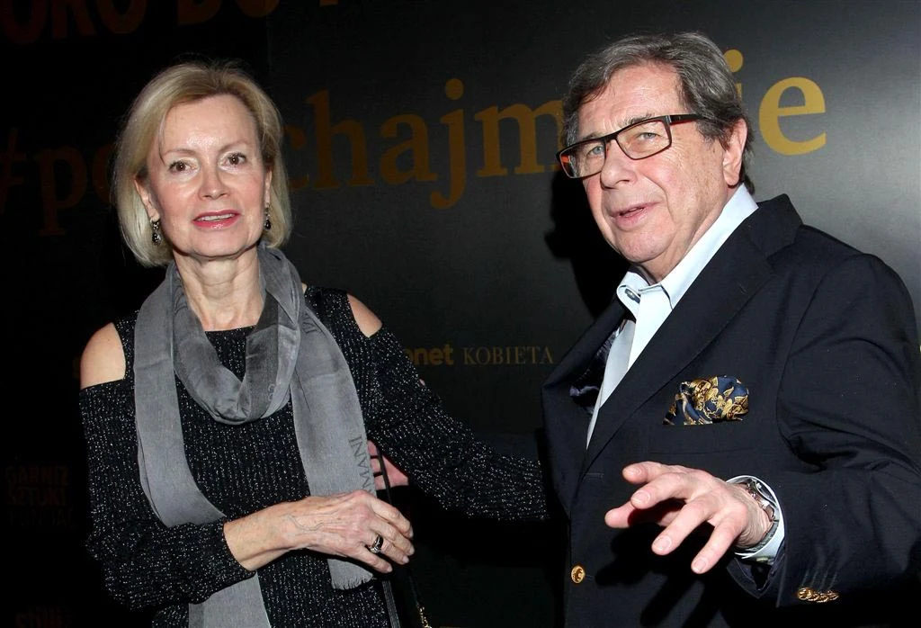 Janusz Gajos z żoną Janusz Gajos z żoną