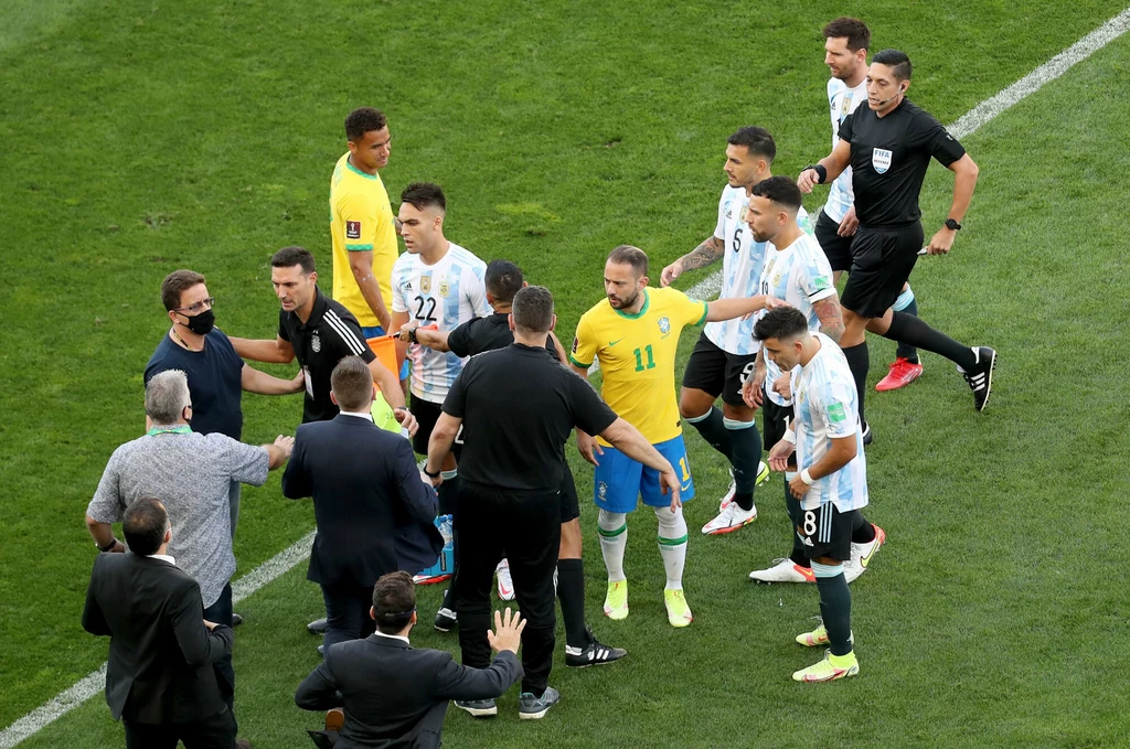 Przerwany mecz Brazylii z Argentyną