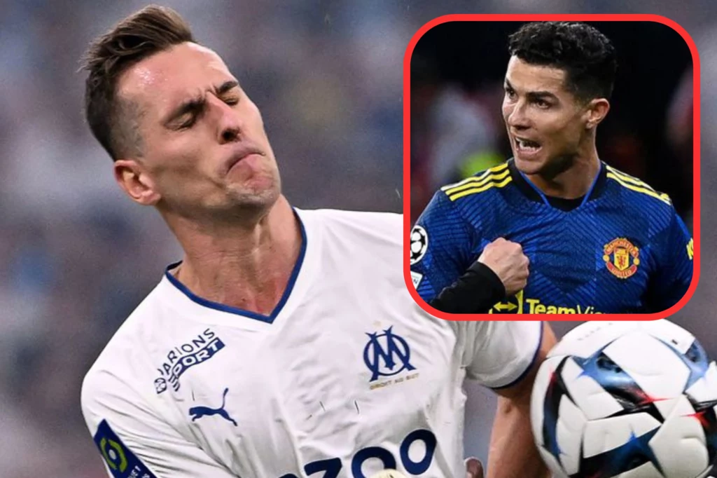 Arkadiusz Milik i Cristiano Ronaldo Arkadiusz Milik i Cristiano Ronaldo