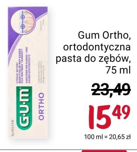 Pasta do zębów Gum Ortho