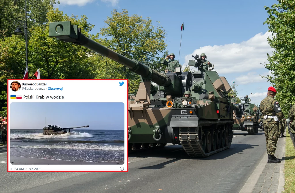 Armatohaubica Krab podczas święta Wojska Polskiego w 2017 roku Armatohaubica Krab podczas święta Wojska Polskiego w 2017 roku