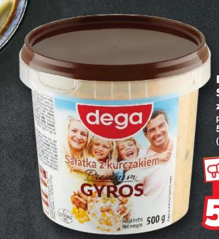 dega Premium Sałatka gyros z kurczakiem 500 g