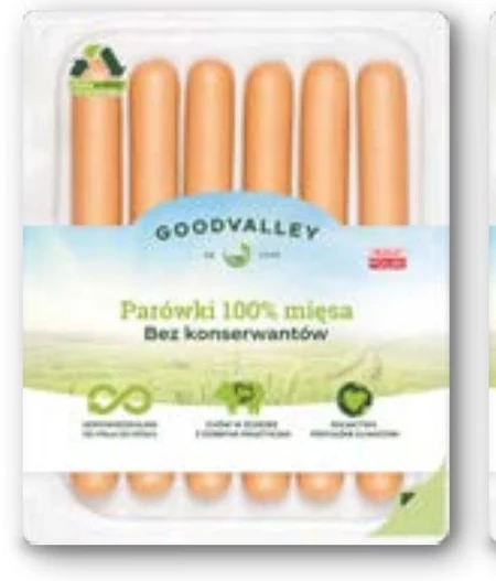 Goodvalley Parówki 100% mięsa 210 g