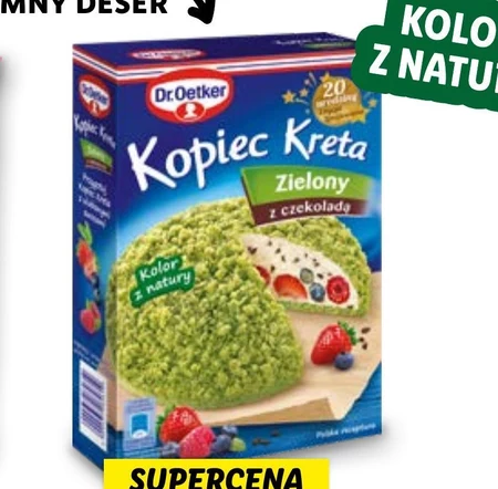 Dr. Oetker Ciasto Kopiec Kreta zielony z czekoladą 387 g