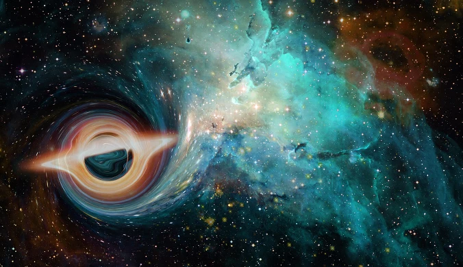 Wirująca czarna dziura "rozwleka" czasoprzestrzeń wokół siebie. Po raz pierwszy naukowcom udało się zaobserwować taki wir (zdj. ilustracyjne)