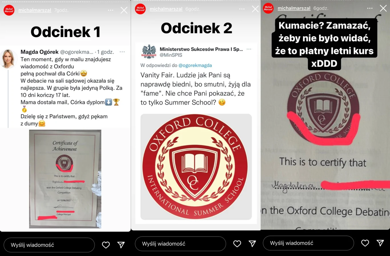 Internauci kpią z przechwałek Ogórek Internauci kpią z przechwałek Ogórek