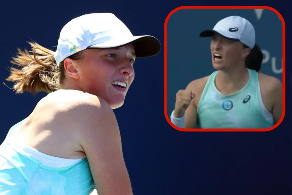 Iga Świątek w akcji Iga Świątek w akcji