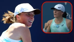 Iga Świątek w akcji