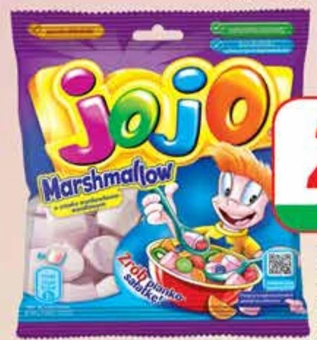 Jojo Marshmallow Pianki o smaku truskawkowo-waniliowym 86 g