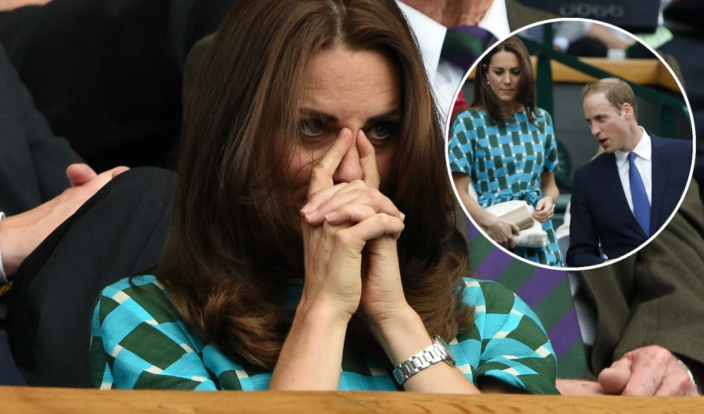 Księżna Kate z mężem na meczu Rogera Federera na Wimbledonie