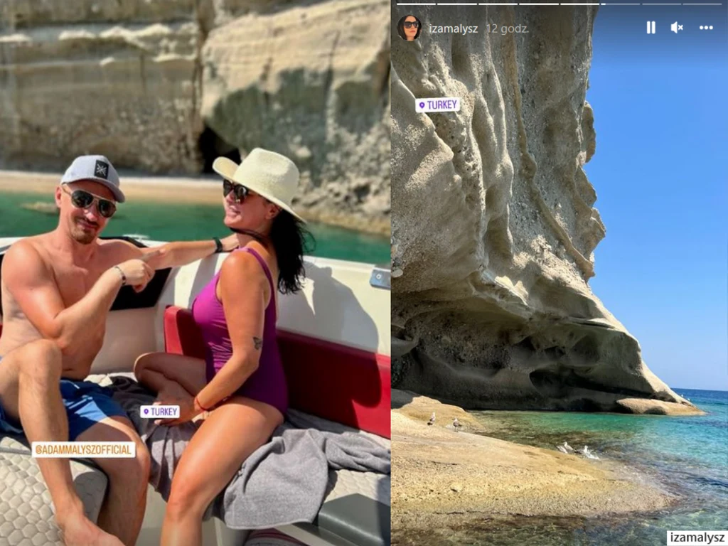 Adam i Iza Małysz na wakacjach @izamalysz/ Adam i Iza Małysz na wakacjach @izamalysz/