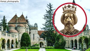 Zamek Bory w Székesfehérvár i popiersie Władysława I Świętego