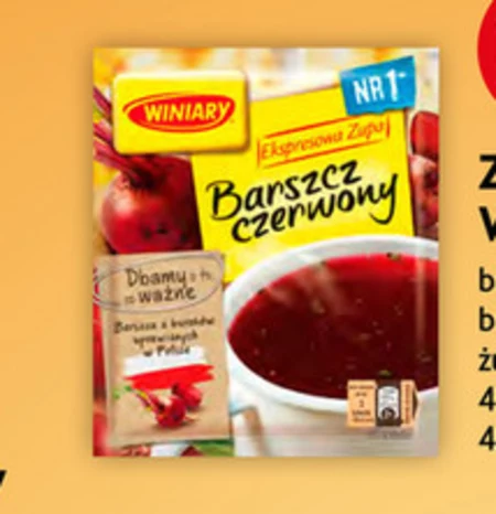 Winiary ekspresowa zupa Barszcz czerwony 60 g
