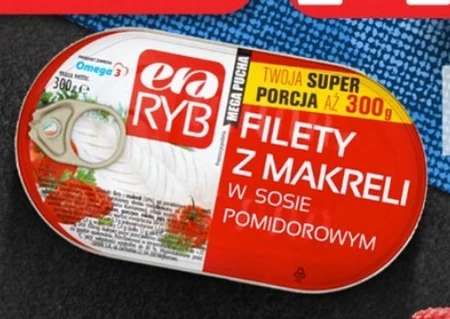 Era Ryb Filety z makreli w sosie pomidorowym 300 g
