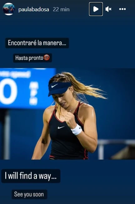Wiadomość opublikowana na instagramowym profilu Pauli Badosy / Instagram Wiadomość opublikowana na instagramowym profilu Pauli Badosy / Instagram