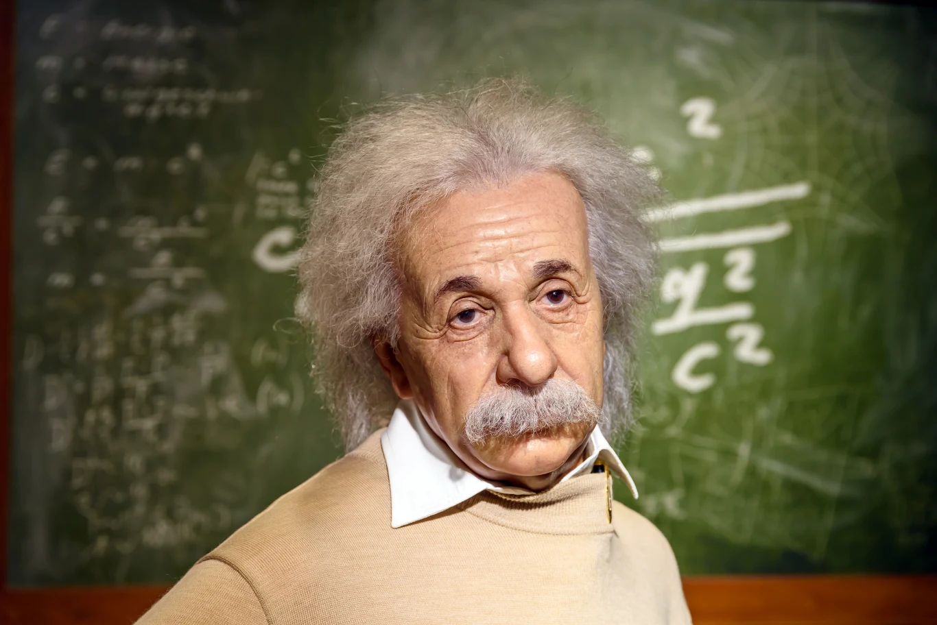 Alberta Einstein, rzeźba woskowa wystawiona w muzeum Madame Tussauds w Wiedniu. Alberta Einstein, rzeźba woskowa wystawiona w muzeum Madame Tussauds w Wiedniu.