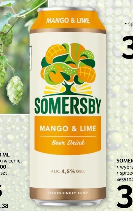 Somersby Napój piwny o smaku mango i limonki 500 ml
