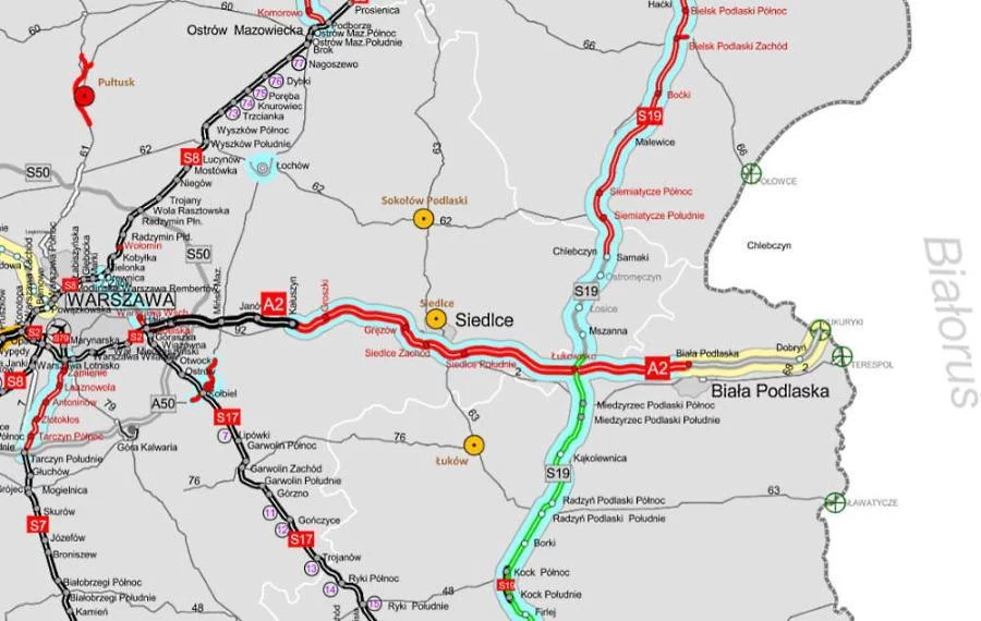 Autostrada A2 ma dotrzeć do Białej Podlaskiej pod koniec 2024 roku