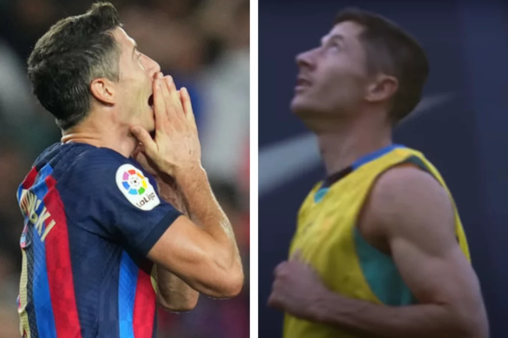Robert Lewandowski w barwach FC Barcelona Robert Lewandowski w barwach FC Barcelona