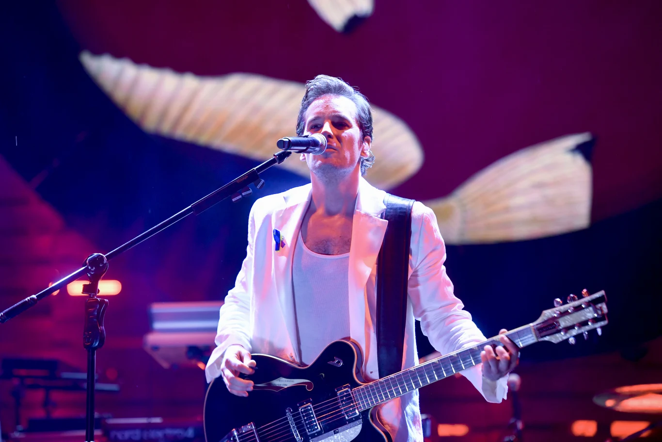 Krzysztof Zalewski na scenie Earth Festival Krzysztof Zalewski na scenie Earth Festival