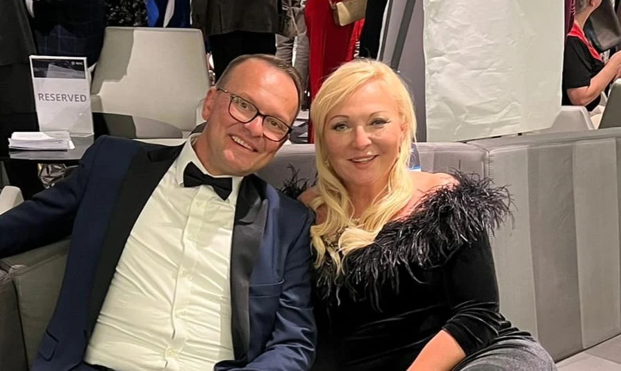 Waldemar Sadowski z żoną