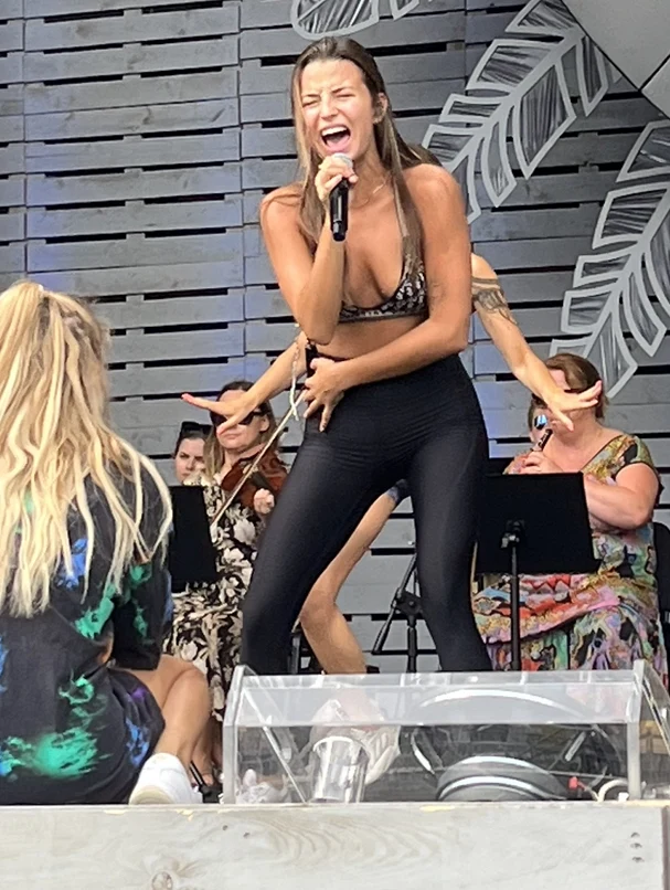 Julia Wieniawa na próbie w Uniejowie