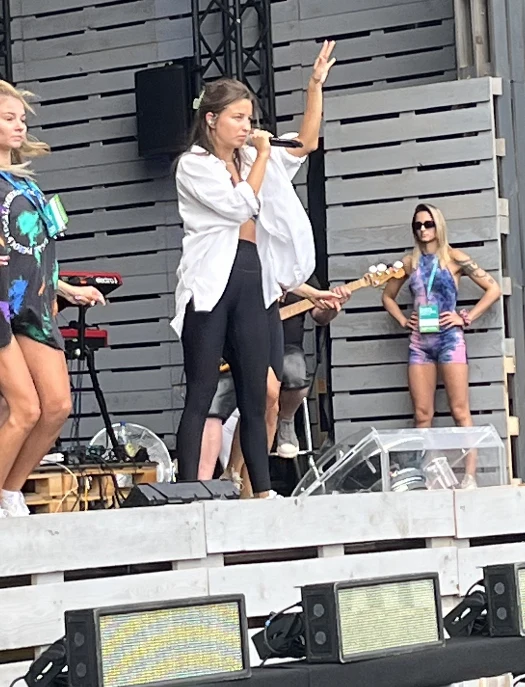 Julia Wieniawa na próbie w Uniejowie