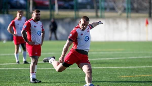 Daniel Gdula w barwach reprezentacji Polski