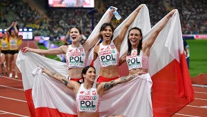 Nasze wicemistrzynie Europy w komplecie: Pia Skrzyszowska, Anna Kiełbasińska, Marika Popowicz-Drapała i Ewa Swoboda