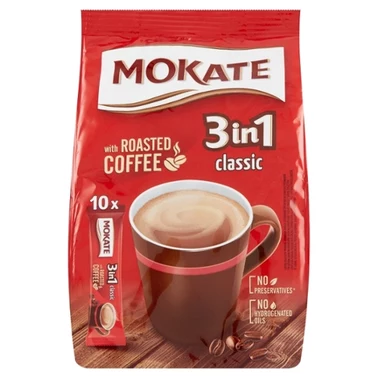 Mokate 3in1 Classic Rozpuszczalny napój kawowy w proszku 170 g (10 x 17 g) - 1