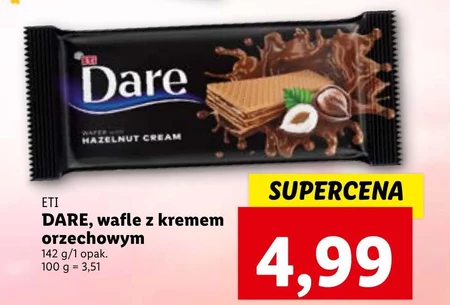 Dare Wafelki z kremem o smaku orzechów laskowych 142 g