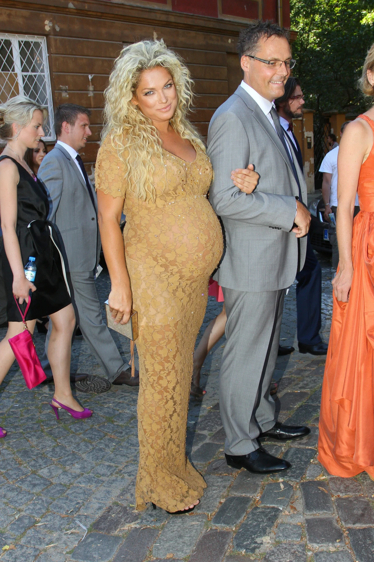 Joanna Liszowska w zaawansowanej ciąży z mężem, Ola Serneke