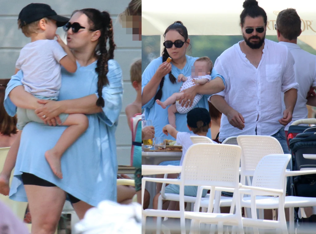 Ewa Farna z mężem i dziećmi w Sopocie