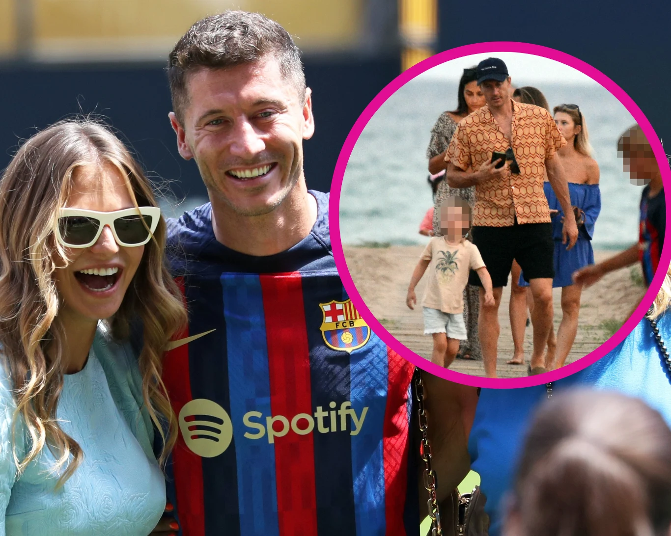 Anna Lewanowska i Robert Lewandowski aklimatyzują się w Barcelonie Anna Lewanowska i Robert Lewandowski aklimatyzują się w Barcelonie