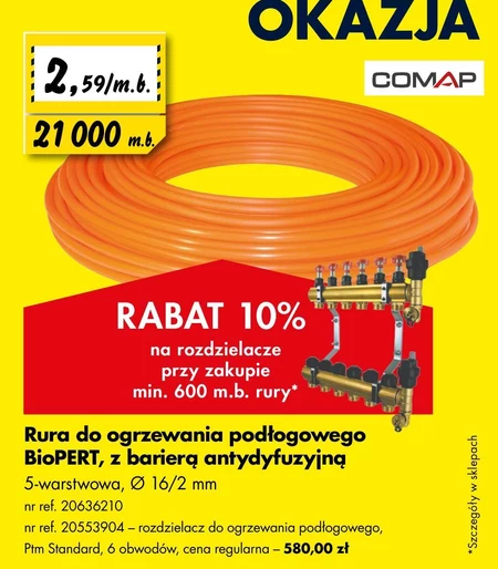 Ogrzewanie podłogowe Comap