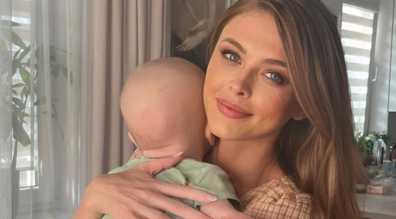 Joanna Opozda z synem, Vincentem