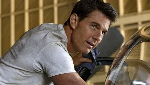 Tom Cruise w scenie z filmu "Tom Gun: Maverick"