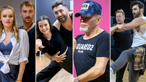 Karolina Pisarek, Natalia Janoszek, Krzysztof Rutkowski i Jacek Jelonek na próbach do "Tańca z gwiazdami"