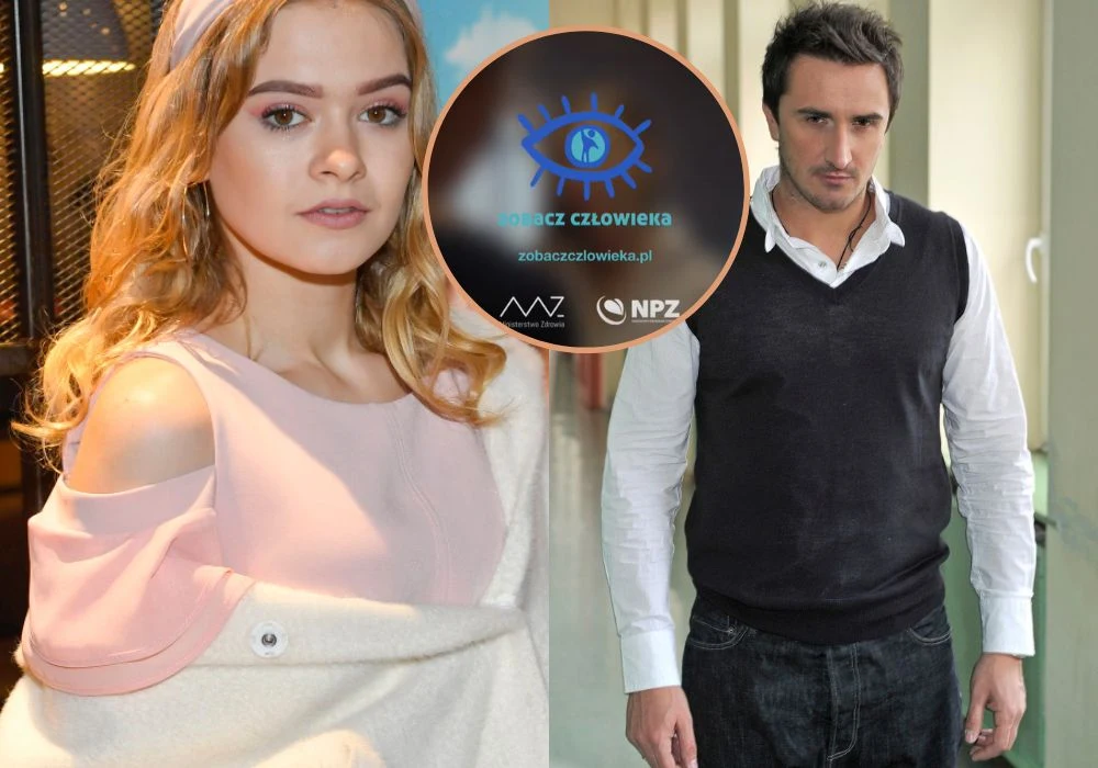 Julia Wróblewska i Sebastian Karpiel-Bułecka w kampanii "Zobacz człowieka" Julia Wróblewska i Sebastian Karpiel-Bułecka w kampanii "Zobacz człowieka"