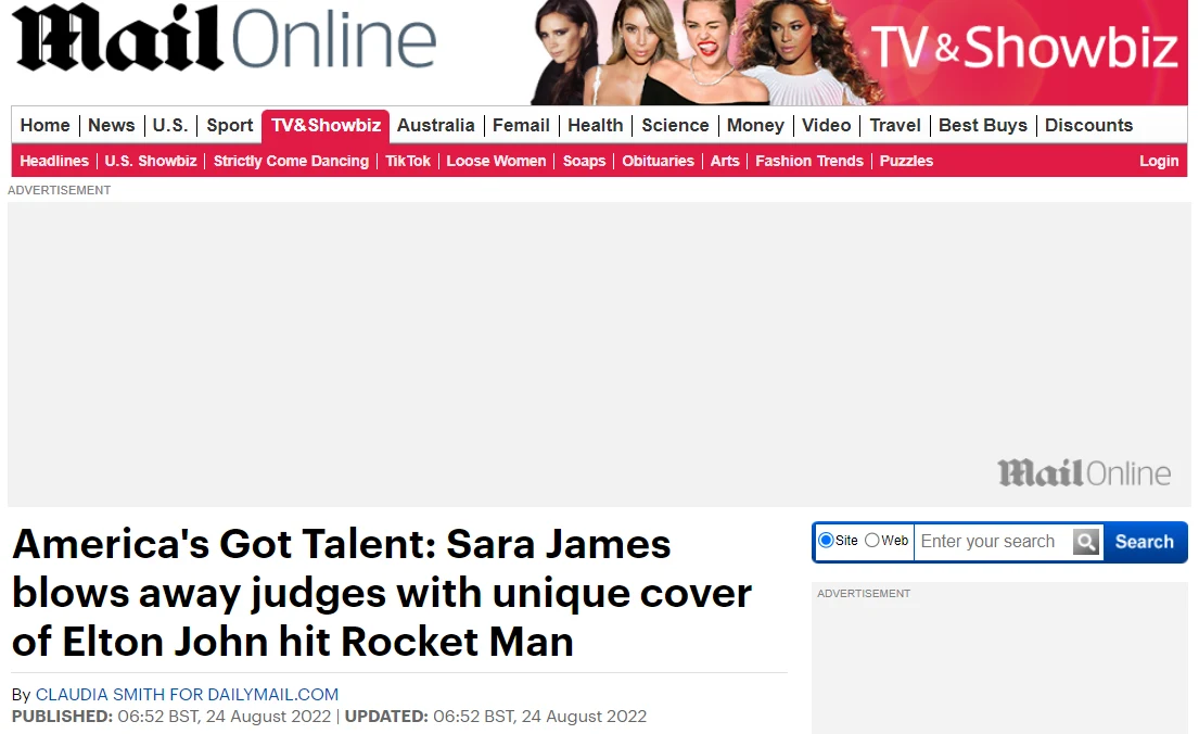 Daily Mail o Sarze James https://www.dailymail.co.uk/ Daily Mail o Sarze James https://www.dailymail.co.uk/