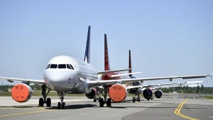 Maszyny Brussels Airlines na lotnisku w Brukseli-Zaventem