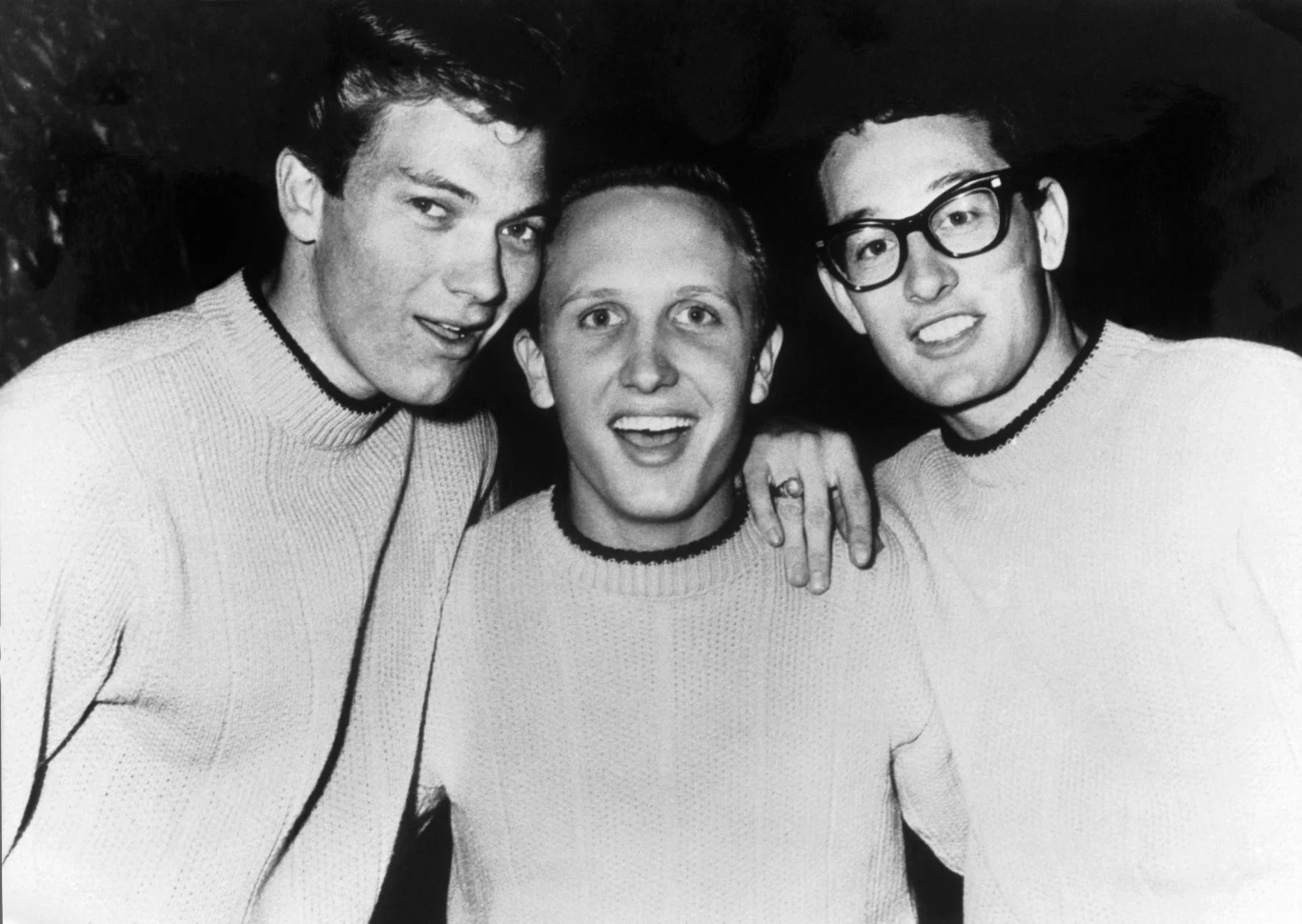 Jerry Allison, Joe B. Mauldin oraz Buddy Holly w 1957 roku Jerry Allison, Joe B. Mauldin oraz Buddy Holly w 1957 roku