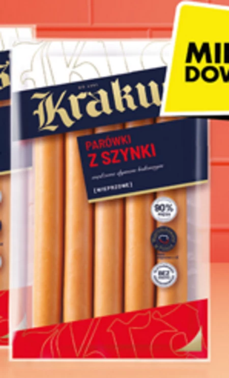 Krakus Parówki z szynki wieprzowe 200 g