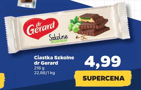 dr Gerard Szkolne Herbatniki z galaretką o smaku agrestowym w polewie kakaowej 208 g