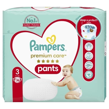Pampers Premium Care Pieluchomajtki, rozmiar 3, 28 pieluszek, 6kg-11kg - 3