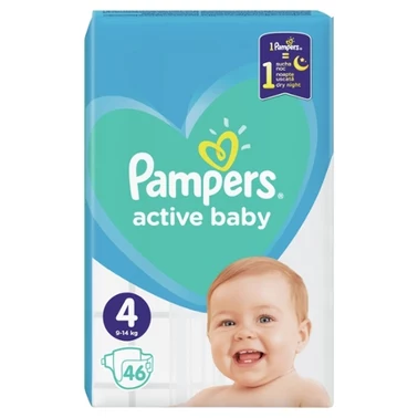 Pampers Active Baby, rozmiar 4, 46 pieluszek, 9kg-14kg - 6